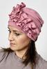Różowy Turban Malwina Z Bambusa Podwójna Czapka Również Po Chemioterapii