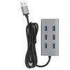 USB 3.0 концентратор 7 портов 5 Гбит/с адаптер портативная станция из алюминиевого сплава для ПК ноутбука