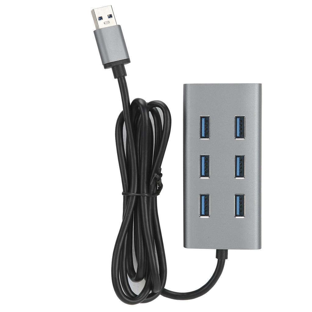 USB 3.0 концентратор 7 портов 5 Гбит/с адаптер портативная станция из алюминиевого сплава для ПК ноутбука