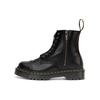 1460 Bex Leather Glossy Side Zip 8 Eyelet Short Boots Unisex Boots Black 26664001