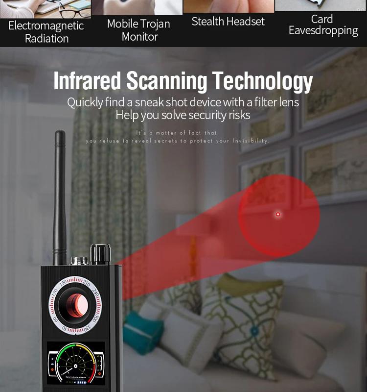 Профессиональный детектор антишпионских камер K68, сканер подслушивающих устройств, защита от радиочастотных сигналов, скрытые гаджеты, автомобильный GPS-трекер, искатель