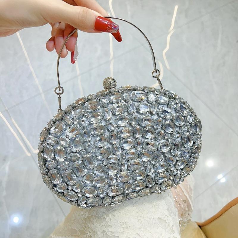 Clutch Bag Crossbody Banquet Bag Lady's Wallet Shiny Handbag Dinner Bag