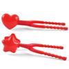 Heart Shaped Snowball Maker Clip Winter Sand Ball Mold Plastic Clamp Toy 2021