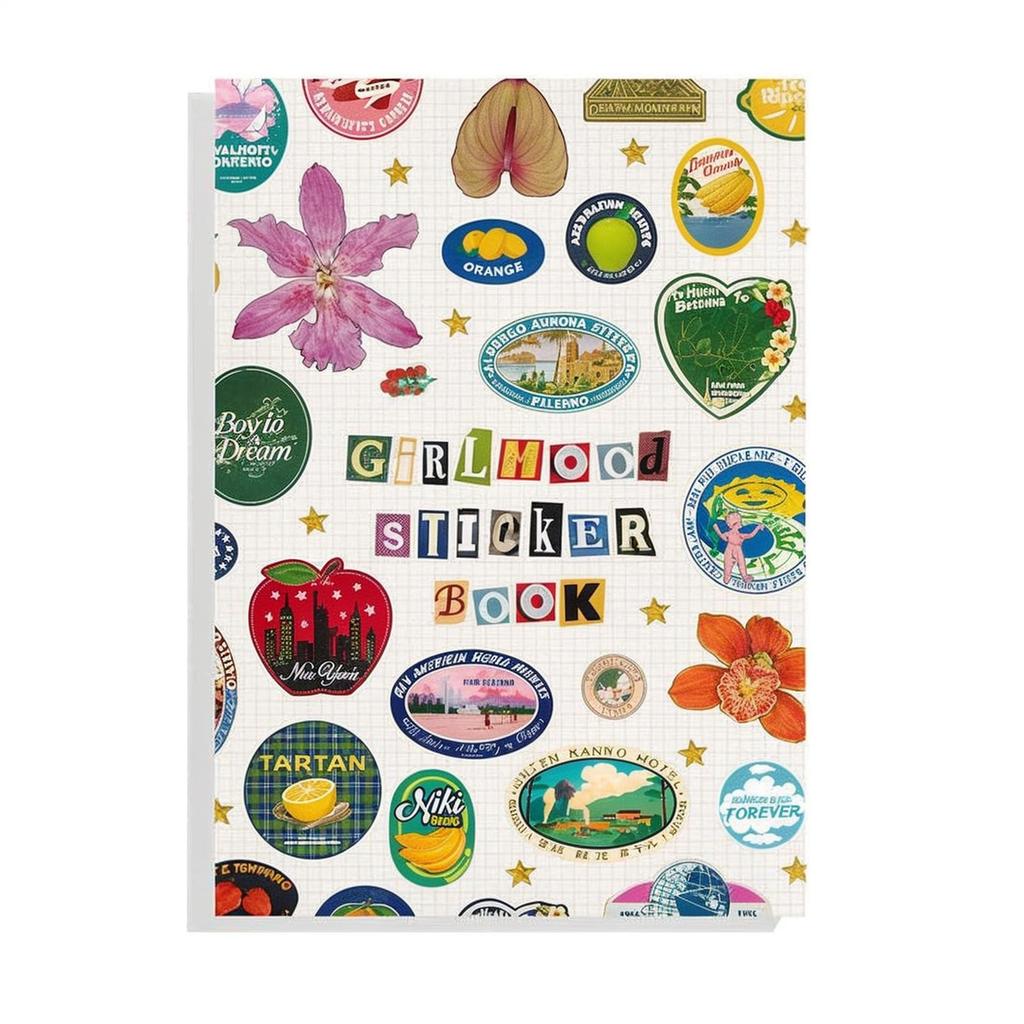 Sticker Book Version Retro Stickers For Journals, DIY Scrapbook Supplies, Vintage Girls’ Generation Inspired Stickers, Creative Gift For Teens