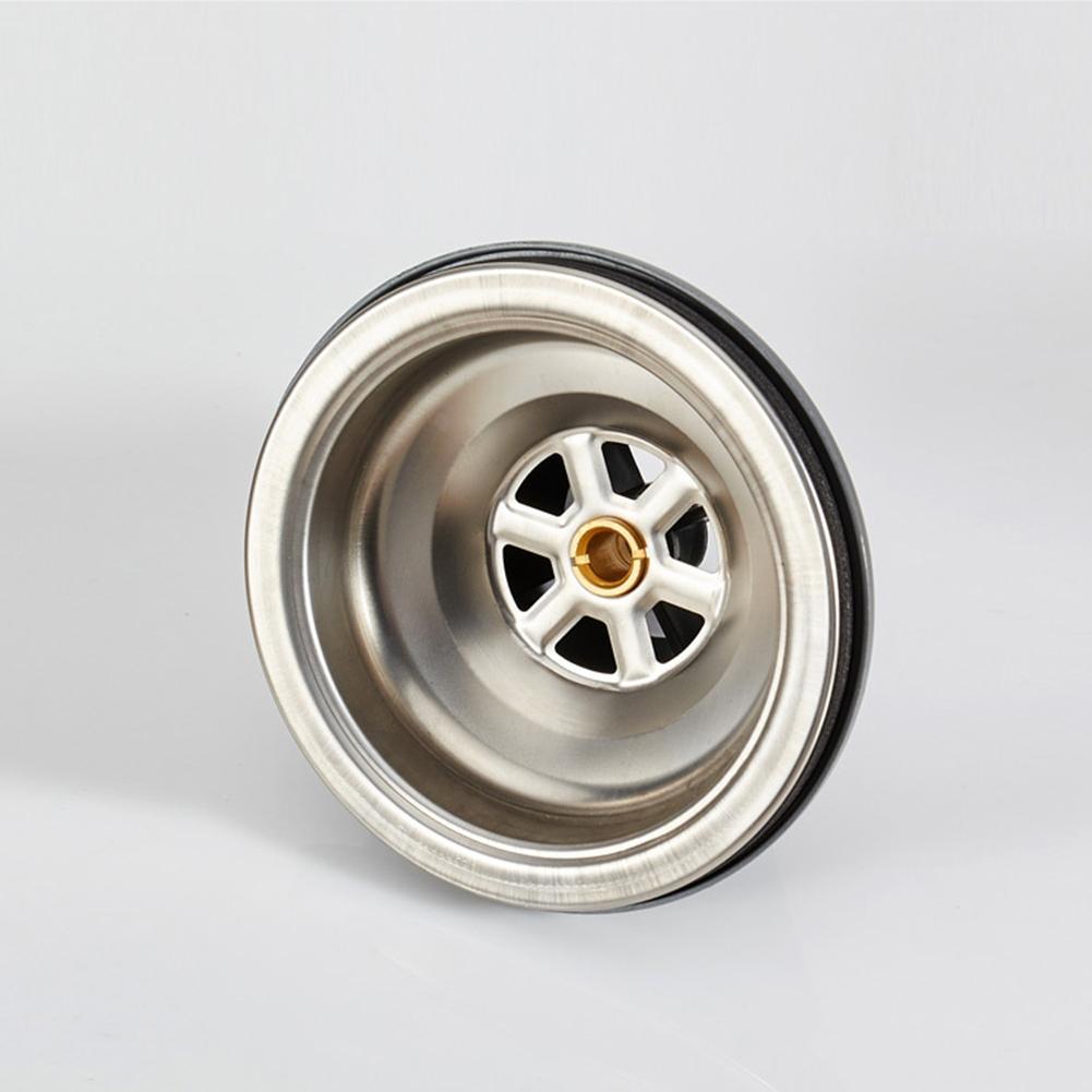 Сливное ситечко для раковины для кухни и ванной комнаты Изготовлено из нержавеющей стали, устойчивой к ржавчине, с двухслойной фильтрацией