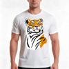 Lilly Tiger Cute Simple Vector Tiger Illustration Tshirt Summer Casual Cotton Tee Oversized Streetwear Tops 100 Cotton