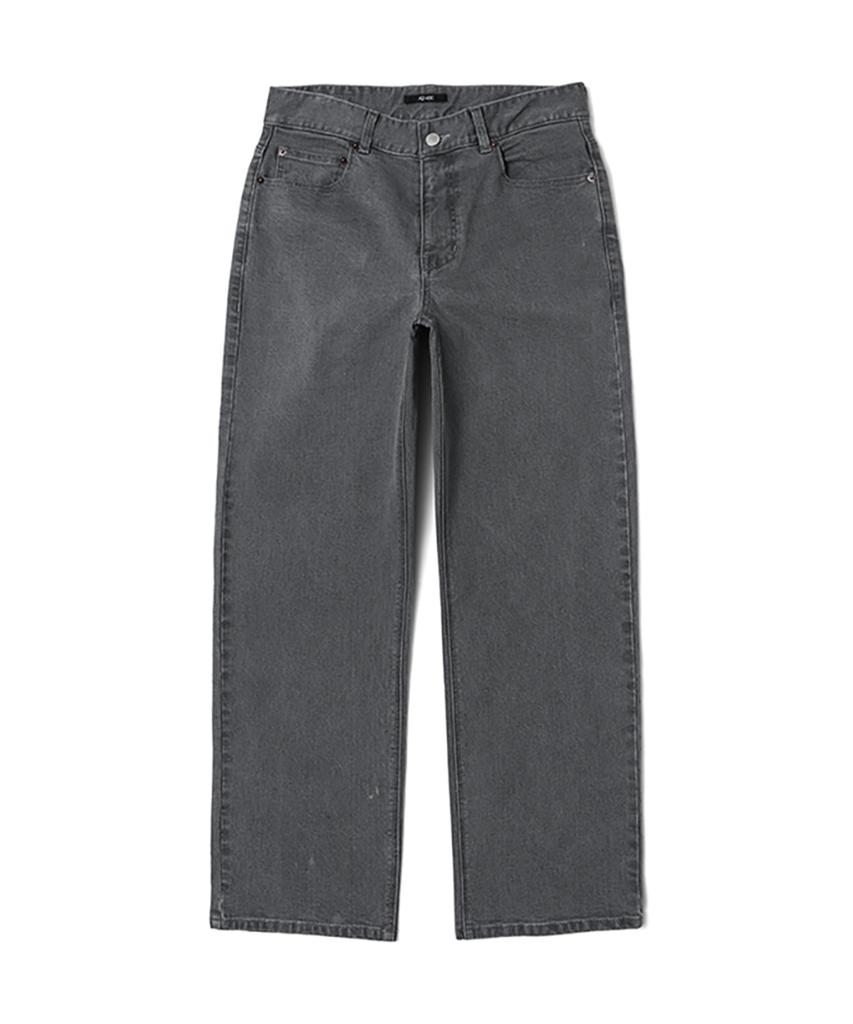 ADHOC Unisex Semi-Wide Denim Pants (Grey) (Hz7Dp82-35)