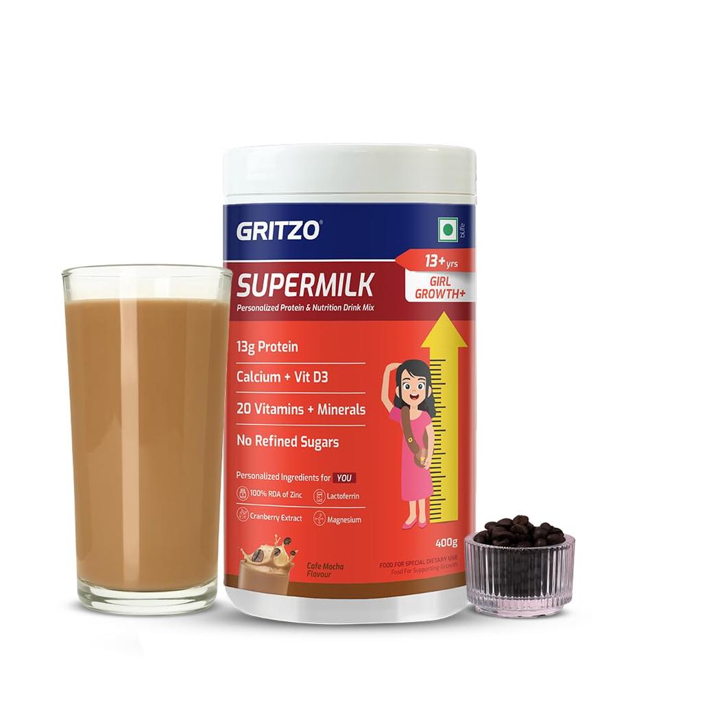 Gritzo SuperMilk Рост+ (13+ Девочка), Кафе Мокко, 400 г