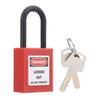 38MM Lockout Tagout Lock Durable Nylon Beam Isolation Design Corrosion Resistant Padlock with 2 Keys