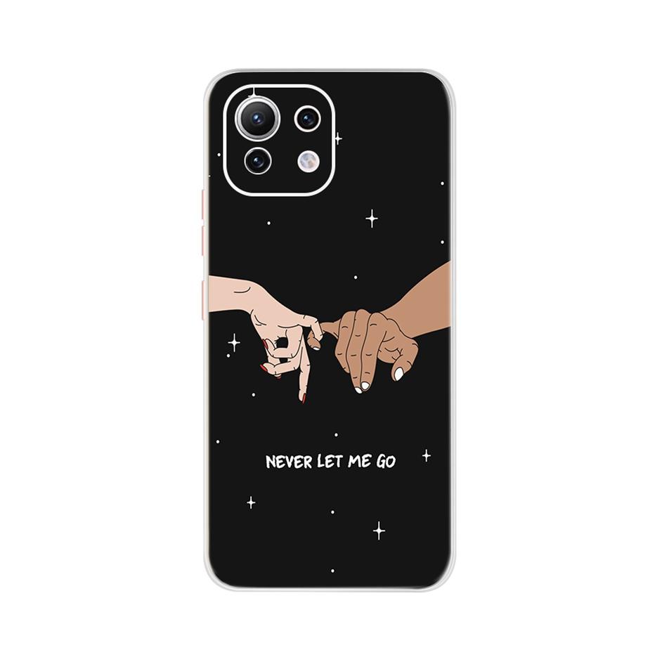 Чехол для Xiaomi Mi 11 Lite Милый мультяшный чехол для телефона Xiaomi Mi 11 Lite 5G Чехлы Mi11 Lite 11Lite Мягкий ТПУ Fundas Capa 6.55''