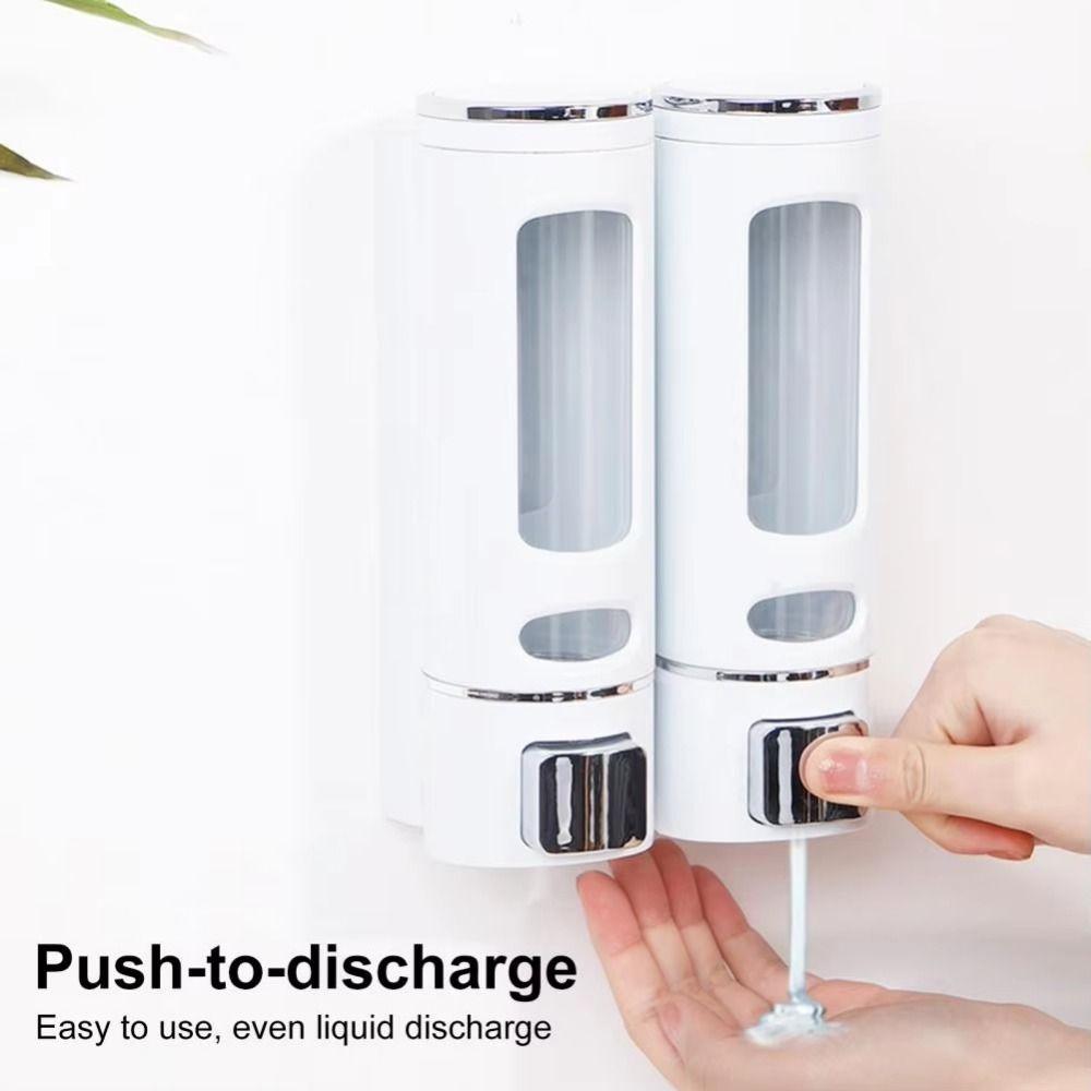 Large Capacity Soap Liquid Dispenser Wall Mounted Shampoo Dispenser Bottle Shower Gel Box Hotel