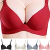 Women's Plus Size Seamless Bra AB Cup Push Up Braletter Deep V Sexy Underwear Soft Lingerie