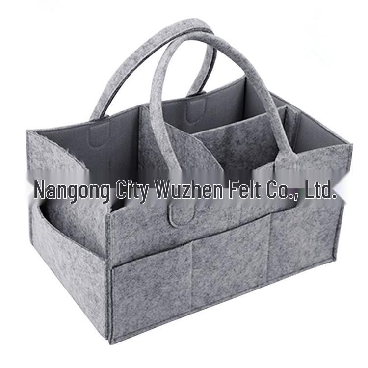 Customizable Large Capacity Felt Diaper & Storage Bag