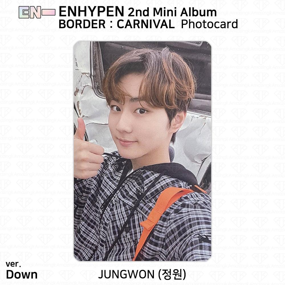 ENHYPEN 2-й мини-альбом Border Carnival, официальная фотокарточка Up Hype Down Ver. KPOP