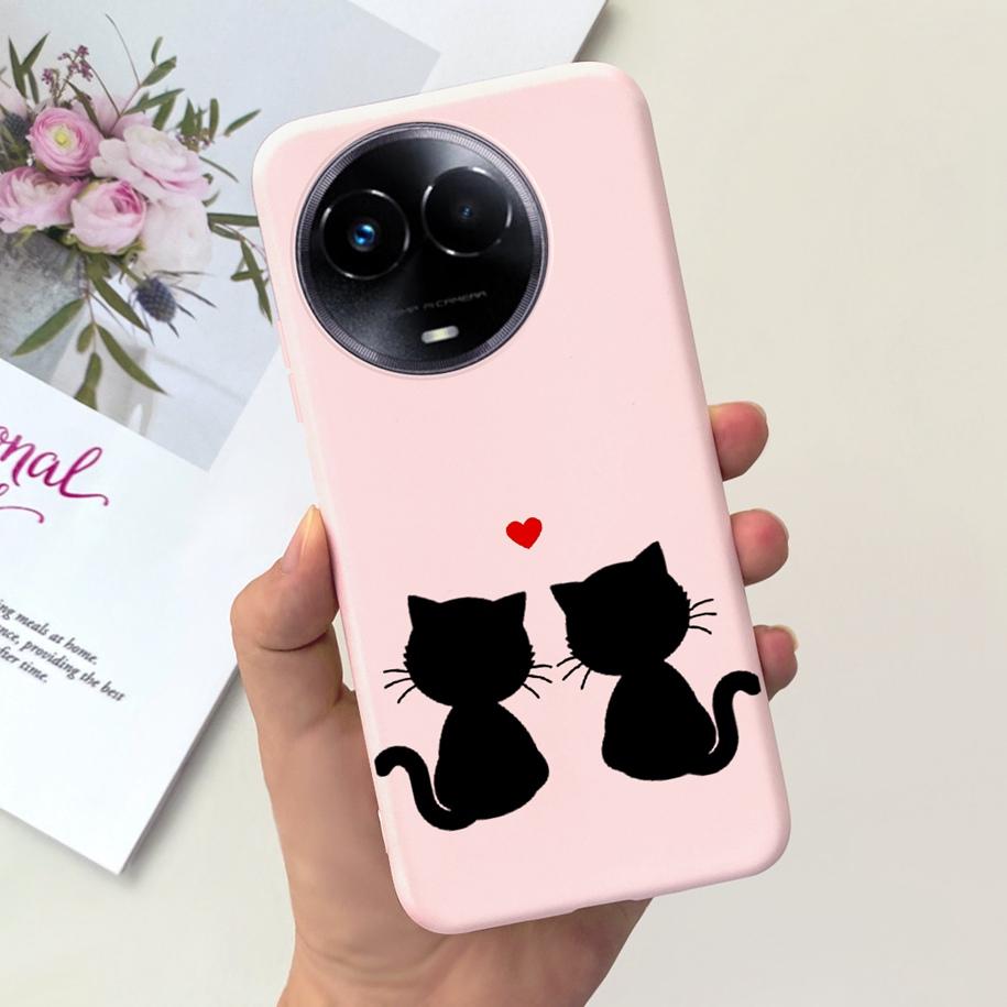 Ударопрочный Чехол Для Realme 11 5G / Realme 11X Чехол На Телефон Модный Девушки Мягкий Силикон Funda Для Realme11 11 X 2023 RMX3785 Coque