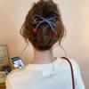 Bow Cherry Twist Hair Clips Vintage Hair Accessories Elegant Hairpin Barrette  For Woman