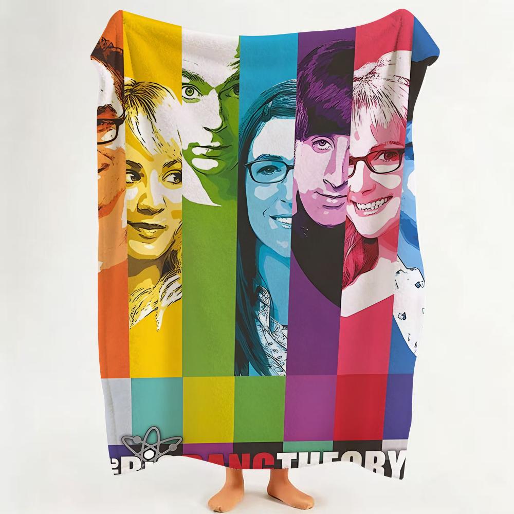 Drama T The B Big B Bang T Theory Throw Flannel Throw Blanket Suitable for Sofa Living Room Bedroom