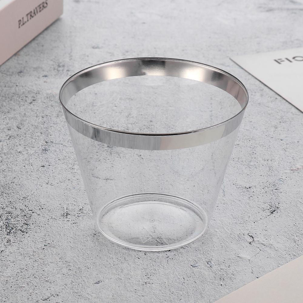 10/20/30 шт. Домашний декор Свадебные принадлежности День рождения Одноразовая посуда Пластиковые стаканы Прозрачные