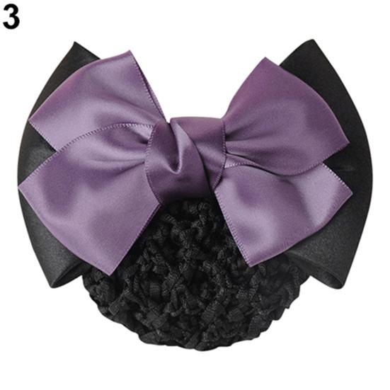 Women's Professional Hair Clip Hair Clip Bow Knot Scarf Hair Net Hair Ornaments