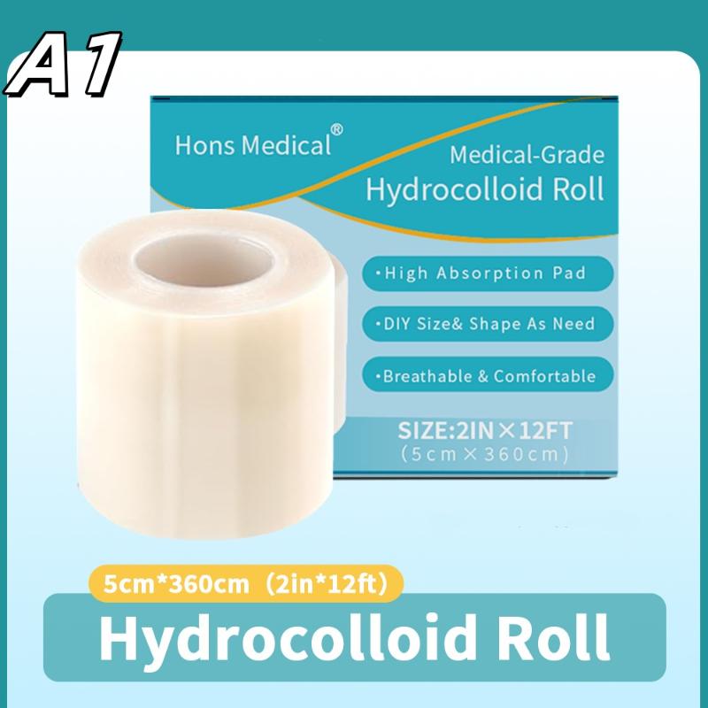 Гидроколлоидные рулонные повязки – Самоклеящиеся, Высокоабсорбирующие пластыри для ухода за ранами при ожогах и пролежнях