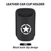 Leather Car Water Cup Holder Interior Drink Rack Organizer For Jeep Wrangler-JK Liberty JL Cherokee Patriot Commander AKM1