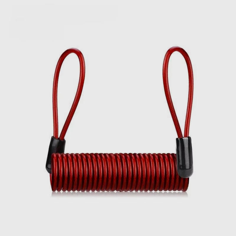 1.2m Safety Disc Brake Helmet Wire Bicycle Lock Rope Anti-theft Security Reminder Motorcycle Spring Cable