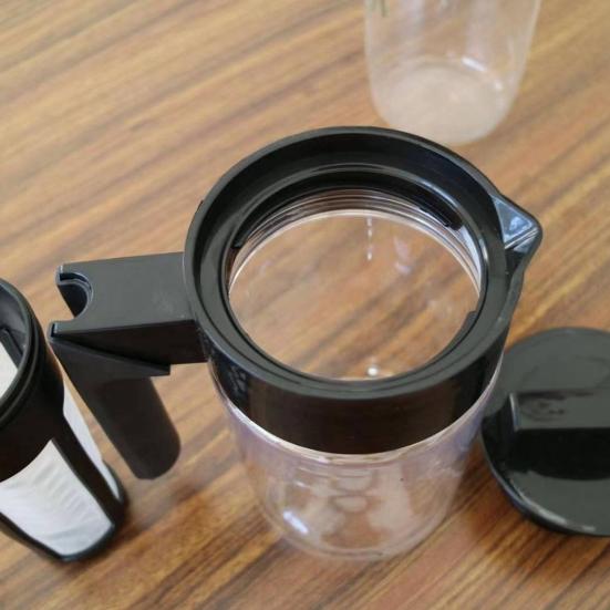 Cold Brew Coffee Maker Kettle with Filter Handle Design Airtight Seal Leak-Resistant Iced Coffee Tea Maker Kettle