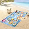 Bluey Print Beach Towel, Large Soft Quick Dry Towel for Beach Camping Swimming