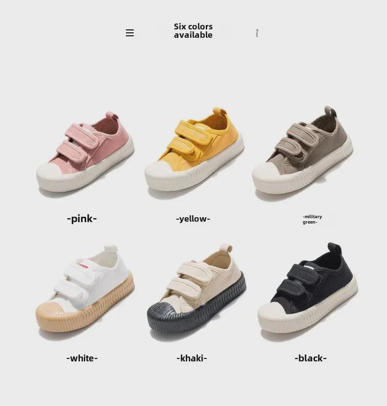 Children's Canvas Velcro Shoes - Soft Sole for Boys and Girls
