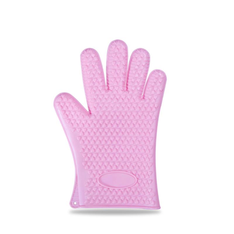 1 пара инструментов для выпечки, силиконовые перчатки с пятью пальцами и сердечками, перчатки для микроволновой печи, противоожоговые, термостойкие, кухонные принадлежности, красочные гаджеты