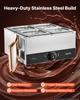 VEVOR Chocolate Melting Machine, 4 Tanks 8.2 kg Choc Commercial Melter, 1200W High Power, Water Bath Heating System, Stainless Steel Body