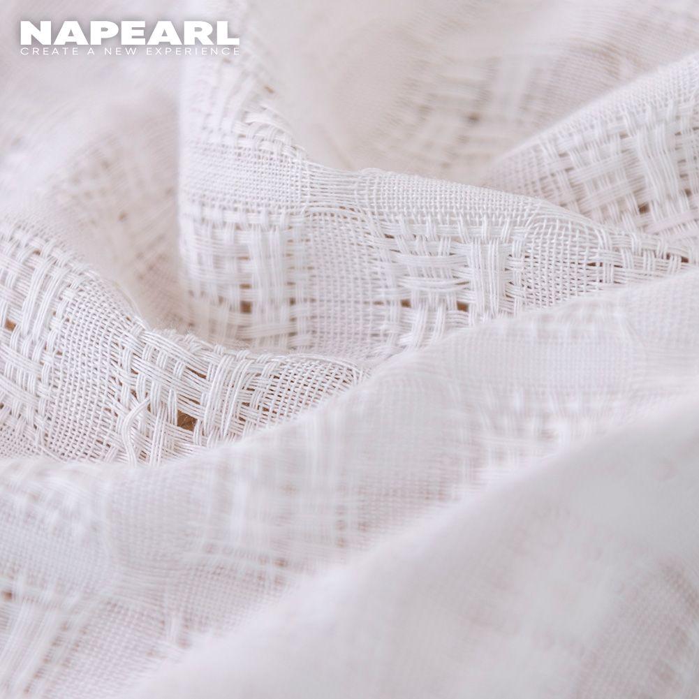 1 шт. NAPEARL, классические современные тюлевые занавески для гостиной, роскошные элегантные текстильные занавески, прозрачные шторы