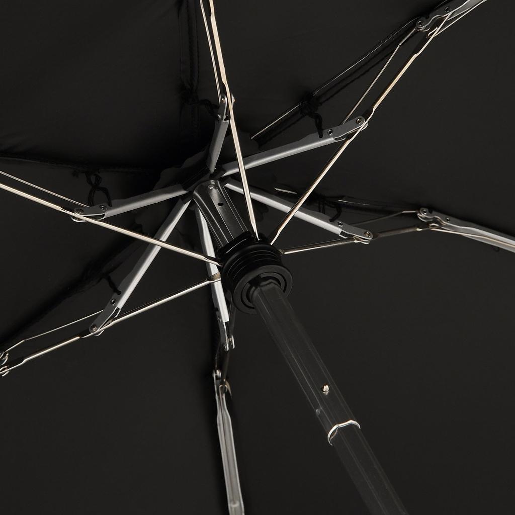 Francfranc Francfranc Compact Piping Folding Umbrella 47cm Black For Both Sunny and Rainy Days Lightweight Parasol Rain Umbrella Light-blocking