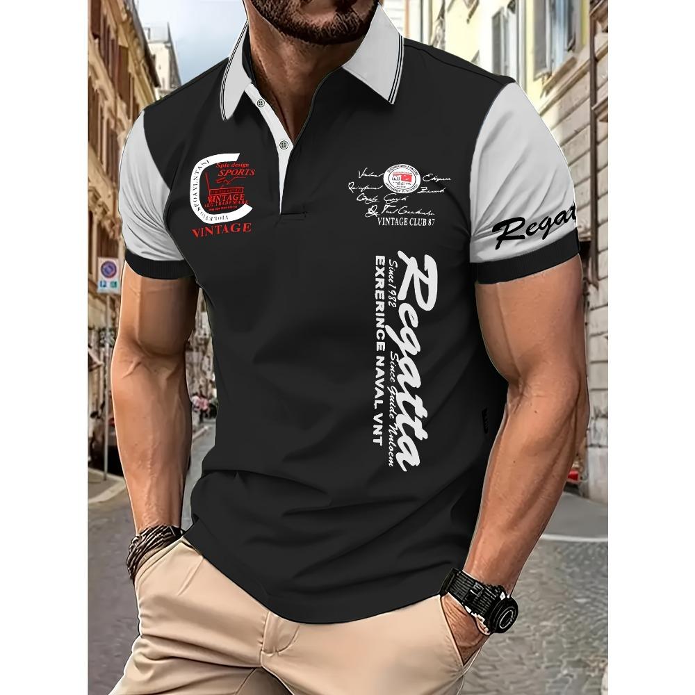 Летний новый мужской повседневный, модный, удобный короткий рукав POLO