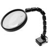 Magnifying Plastic 2x 4x Small 100mm Lens Flexible Gooseneck Magnifier with Magnetic Adjustable Made In Reading Black MIZAR-TEC KL-1720PM Glass, Lens,