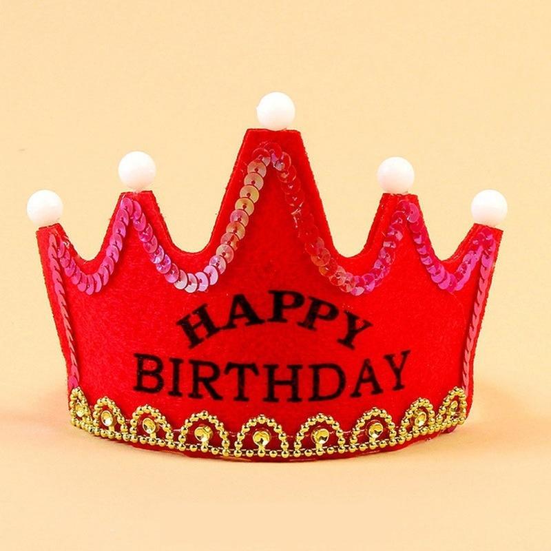 Светодиодная светящаяся корона, праздничная шляпа короля, принцессы, для мероприятия, украшение торта, реквизит для фото, праздничные принадлежности, юбилей
