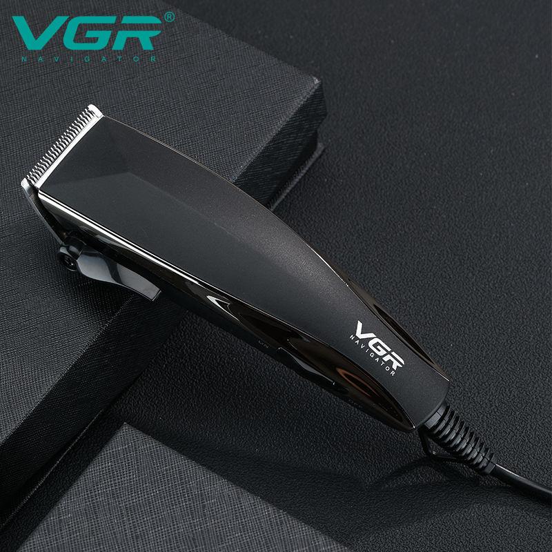 VGR 033 Профессиональная проводная электрическая машинка для стрижки волос Машинка для стрижки волос для мужчин Форма машинки для стрижки волос Гравировка Нержавеющая сталь Масляная головка Электрические машинки для стрижки