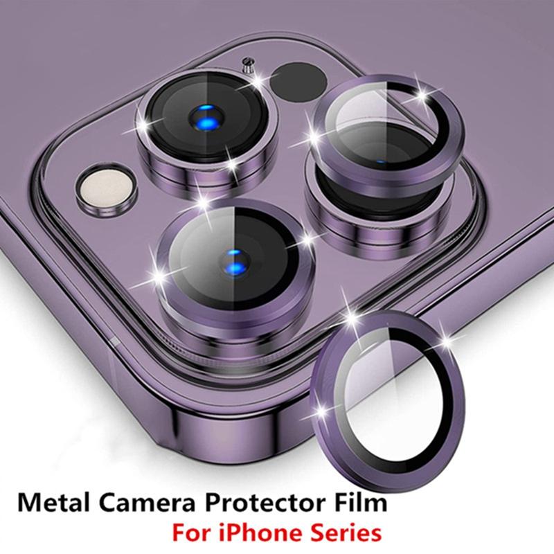 Camera Lens Protectors for IPhone 15 14 Pro Max Metal Ring Protector Case Glass for IPhone 13mini 14plus 15 14pro Lens Glass Film