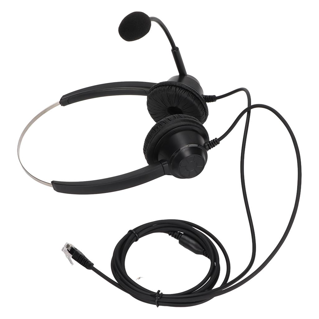 H360DRJ Binaural Phone Headphone Black Noise Canceling Double Sided Headset for Call Centers Online