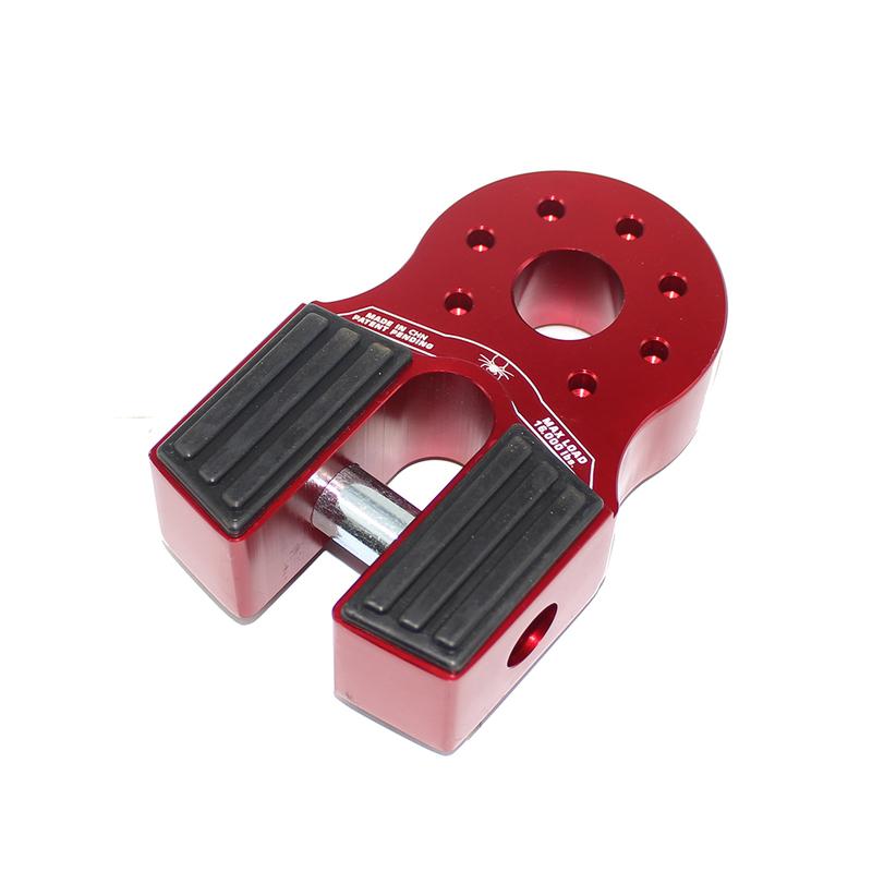Flat Winch Shackle Recovery Hook 16000lbs Mount Assembly Tow Haul ATV UTV w/Iron Pin & Rubber Guard Universal Fit towing hook