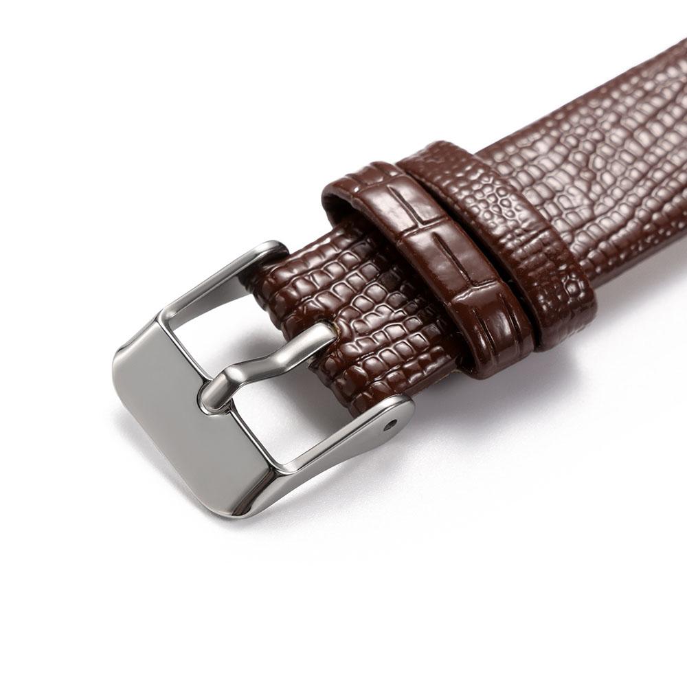 8 мм 10 мм 12 мм 14 мм 16 мм Модный ремешок с текстурой ящерицы Ультратонкий универсальный ремешок для часов с застежкой-пряжкой для женских часов Браслет