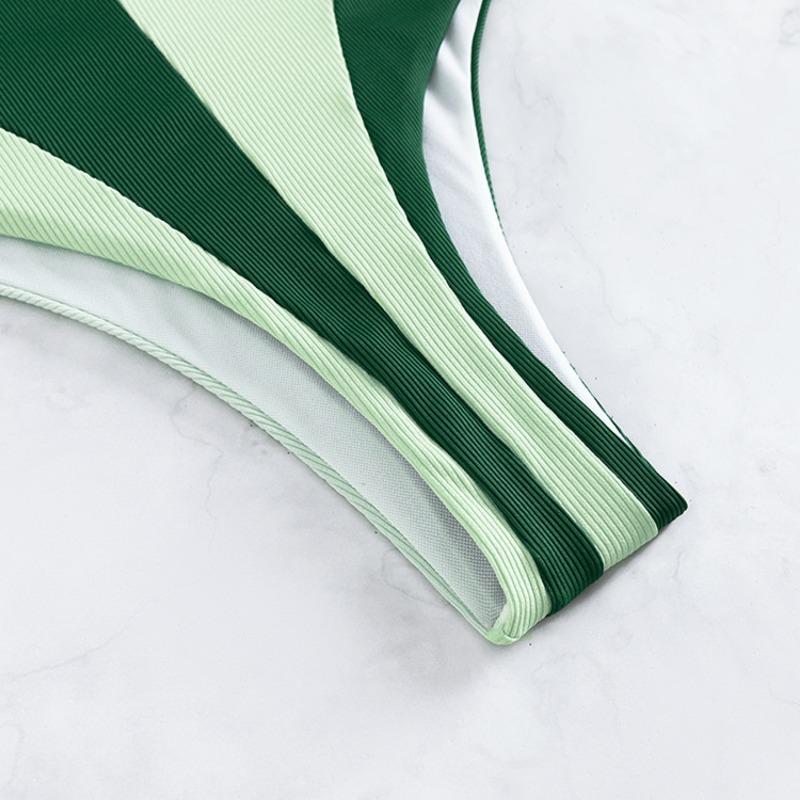 Новый слитный контрастный купальник для женщин