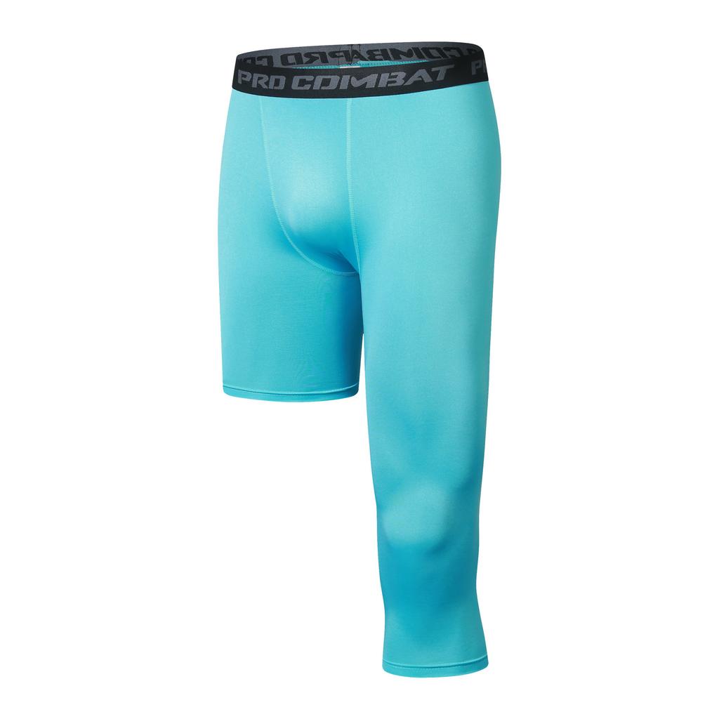 Спортивные быстросохнущие брюки длиной 57 для мужчин, леггинсы с одной штаниной, леггинсы для баскетбольных тренировок, брюки для бега и фитнеса