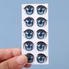 Игрушки Аниме Фигурка Кукла Глина Декали Мультяшные Глаза Наклейки Милая Наклейка Лицо Орган Патч