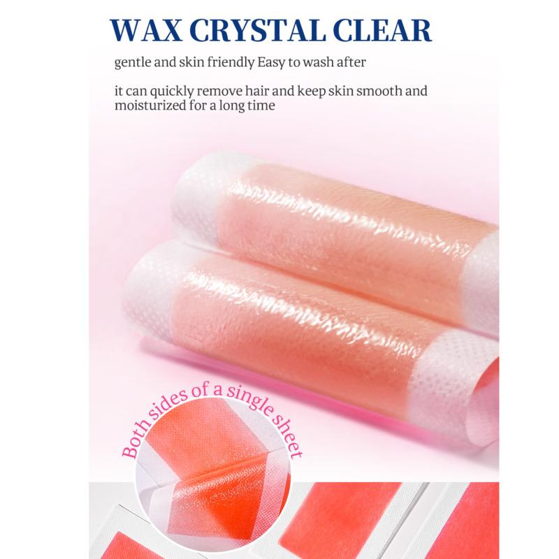 Disaar 20 полосок/набор. Изысканная восковая полоска для депиляции девушек. Отшелушивающая и гладкая кожа. Вощеная бумага для депиляции. Без жестокости. Бумага для вощения ног и тела.