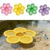 Anti-Drop Design Floating Bee Island Flower Shaped Butterfly Drinking Tray Outdoor Garden