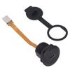 Type C 3.1 Female To Male Panel Mount Adapter 0.1m FPC Cable IP67 Threaded USB C 3.1 Panel Mount