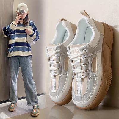 Весенняя новая корейская версия маленьких белых туфель, женские модные студенческие универсальные туфли-качалки, повседневные кроссовки