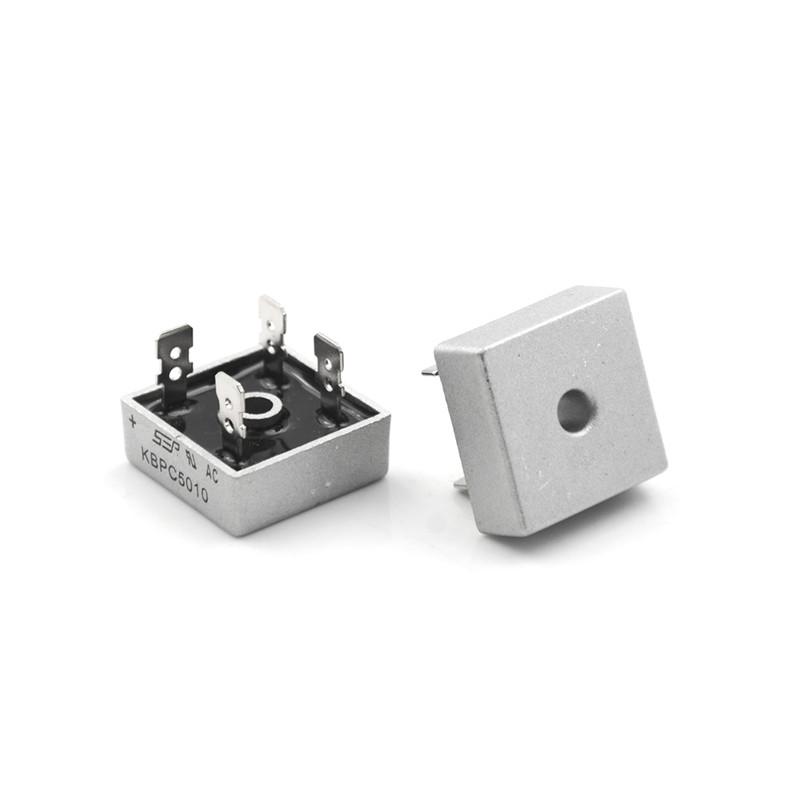 5 шт., 50 А, 1000 В, мостовой выпрямитель в металлическом корпусе Kbpc5010