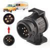 Durable 13 To 7 Pin Plug Adapter Trailer Connector 12V Towbar Towing Waterproof Plugs Socket Adapter Protect
